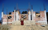 Khenpo Namgyal at the place of construction