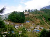 The view of planned gompa above Bakhang village